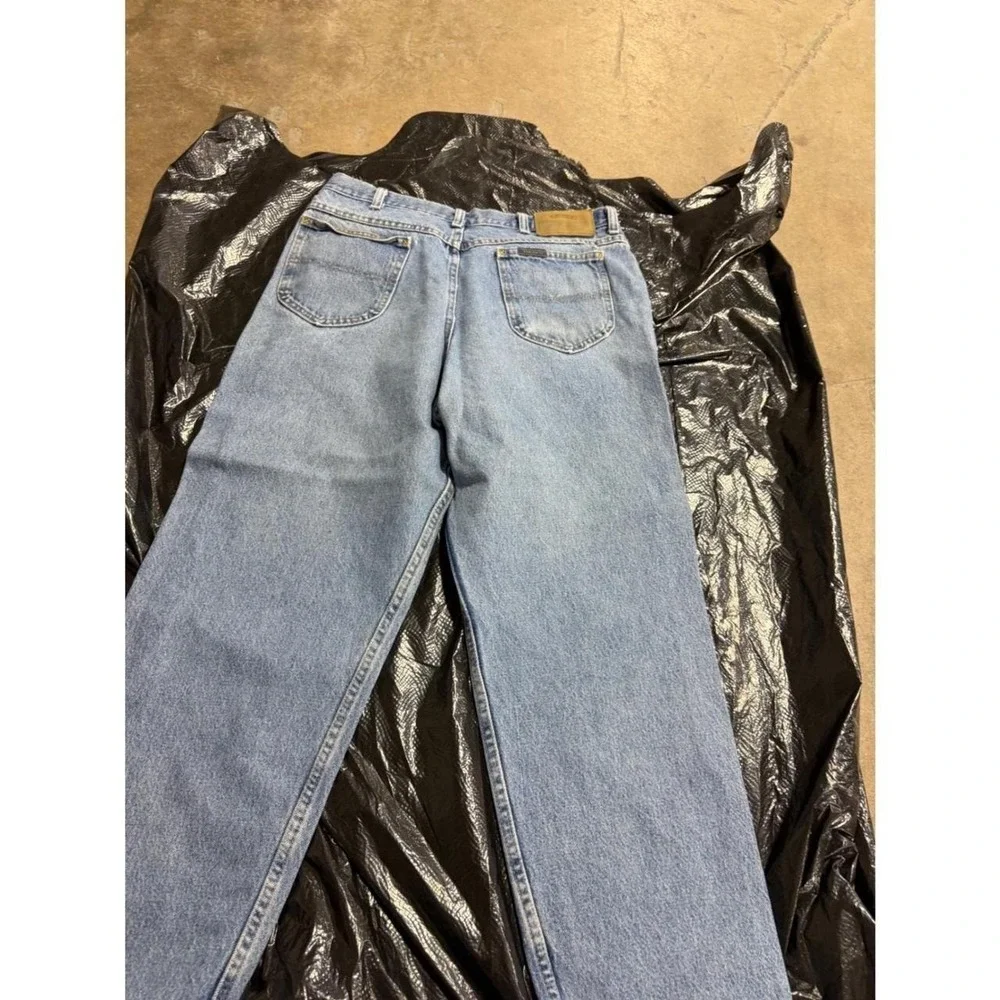 Lee Relaxed Fit Straight Leg Light Wash Blue Denim Jeans 36x30 10B5544